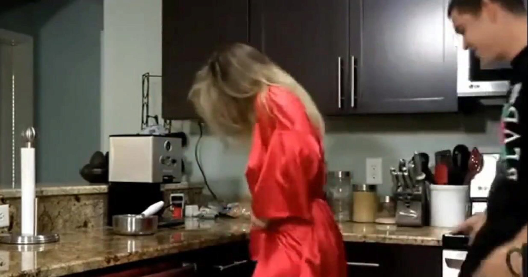 kitchen lesbian sex video