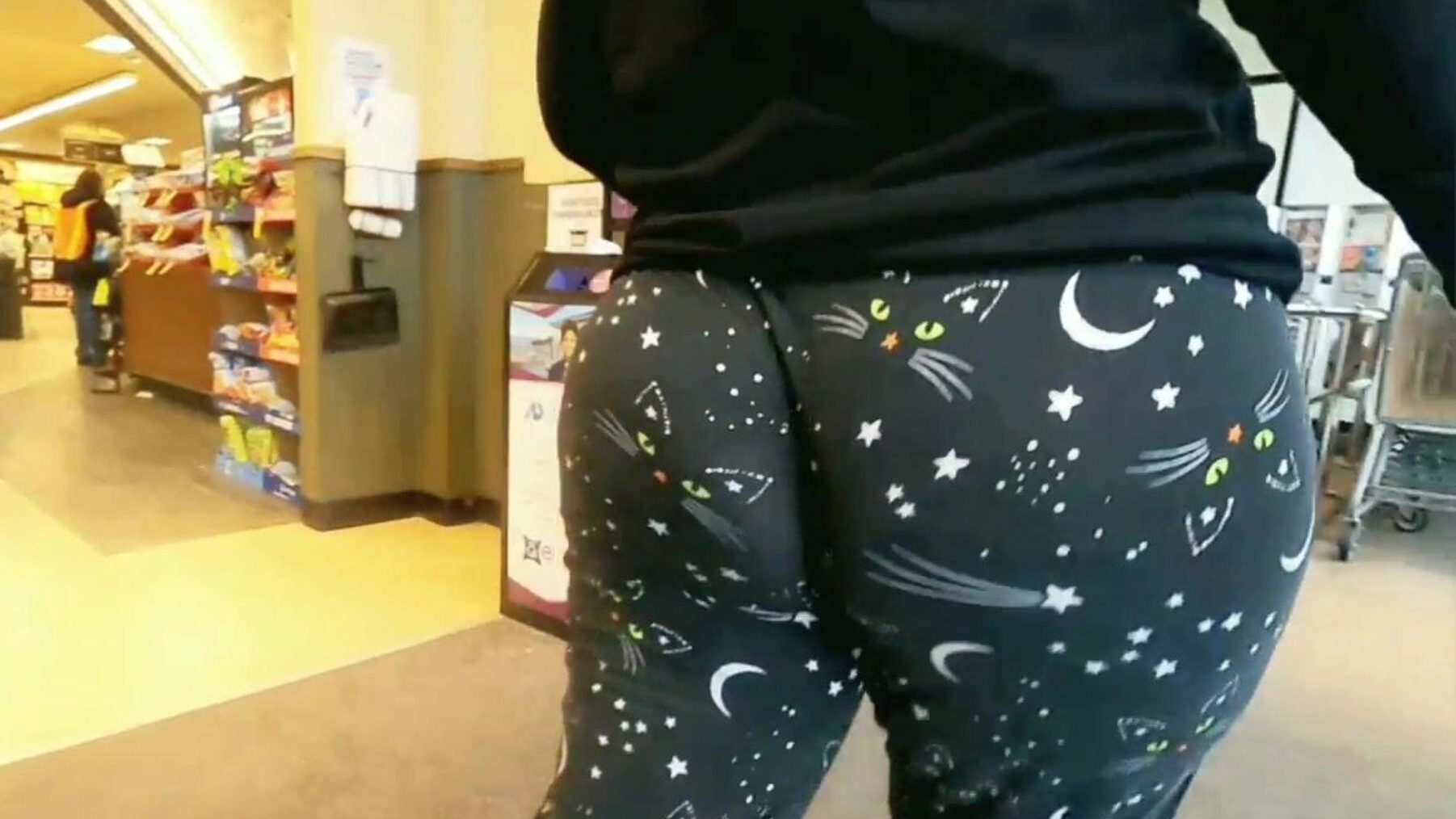 Mom Fat Ass Wedgie At Store