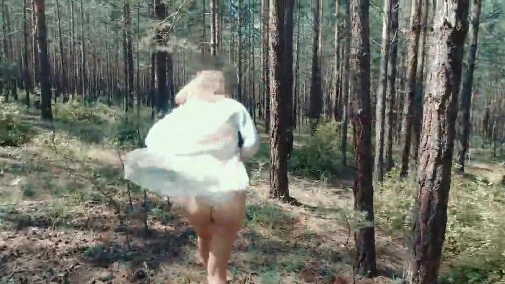 Tiffany fucks in the public forest and ambles bare I walked throughout the woods in search of mushrooms, I didn't discover any mushrooms, but I found intercourse