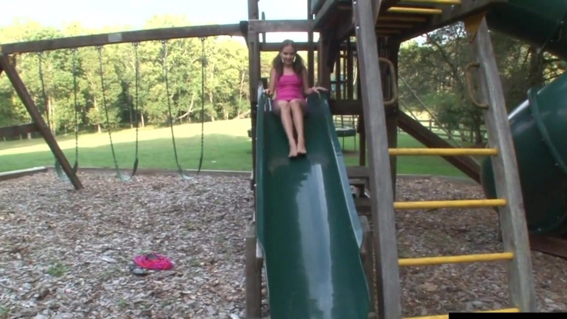 Camgirl gets off at the playground