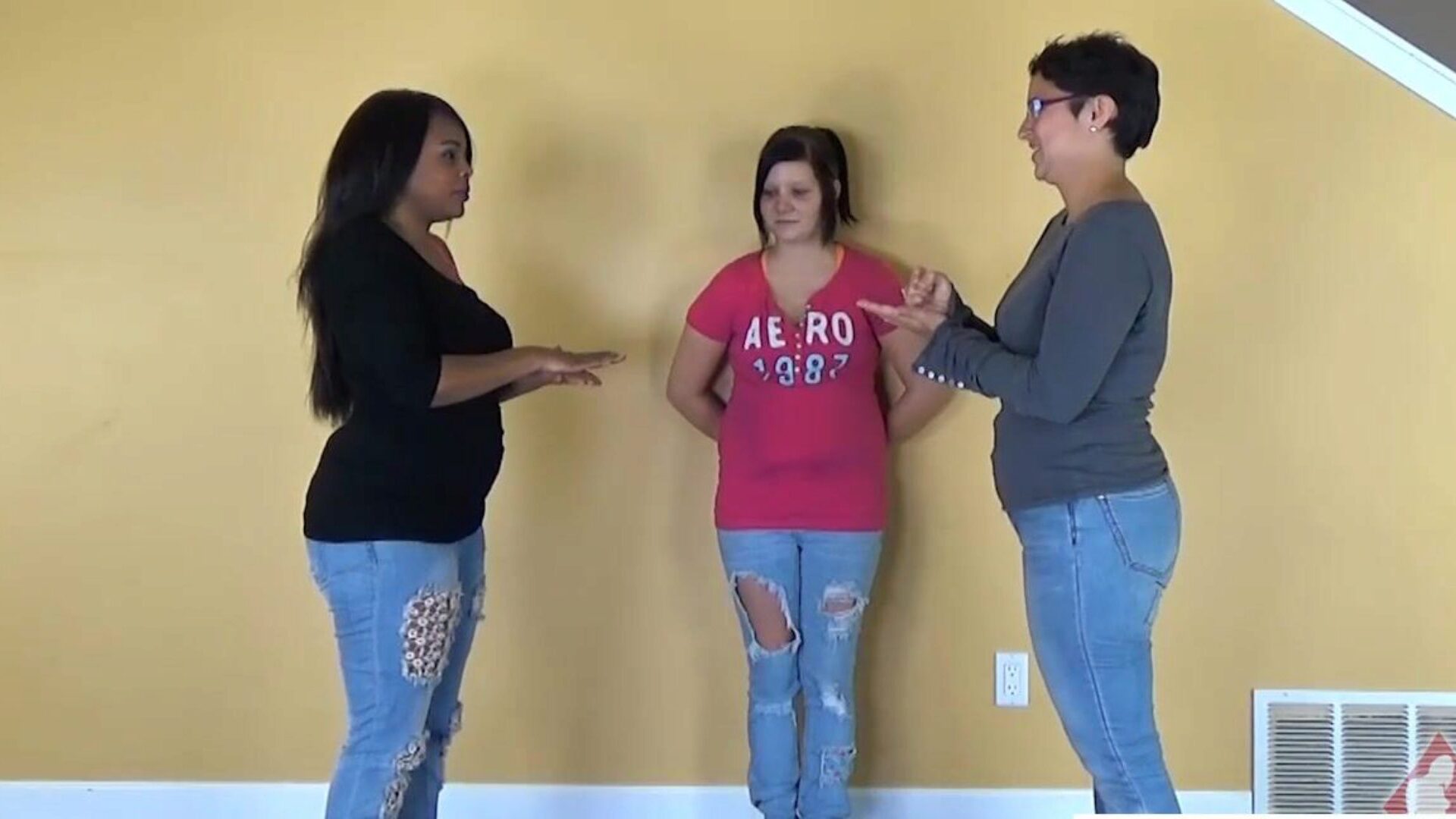 Three Chubby's Play a Strip Game of Rock Paper Scissors