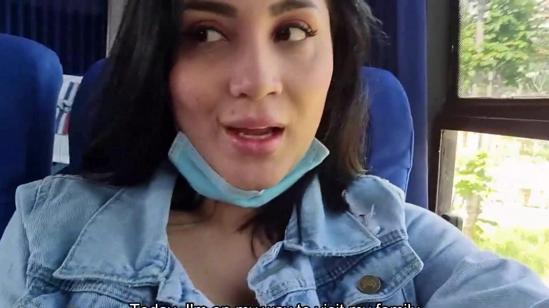 Bus Passenger Caught me Teasing my Body and that guy Helps me Squirt