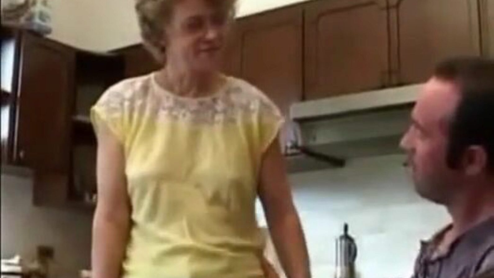 Hawt and Unattractive Mommy and Her Son Kitchen Fuck