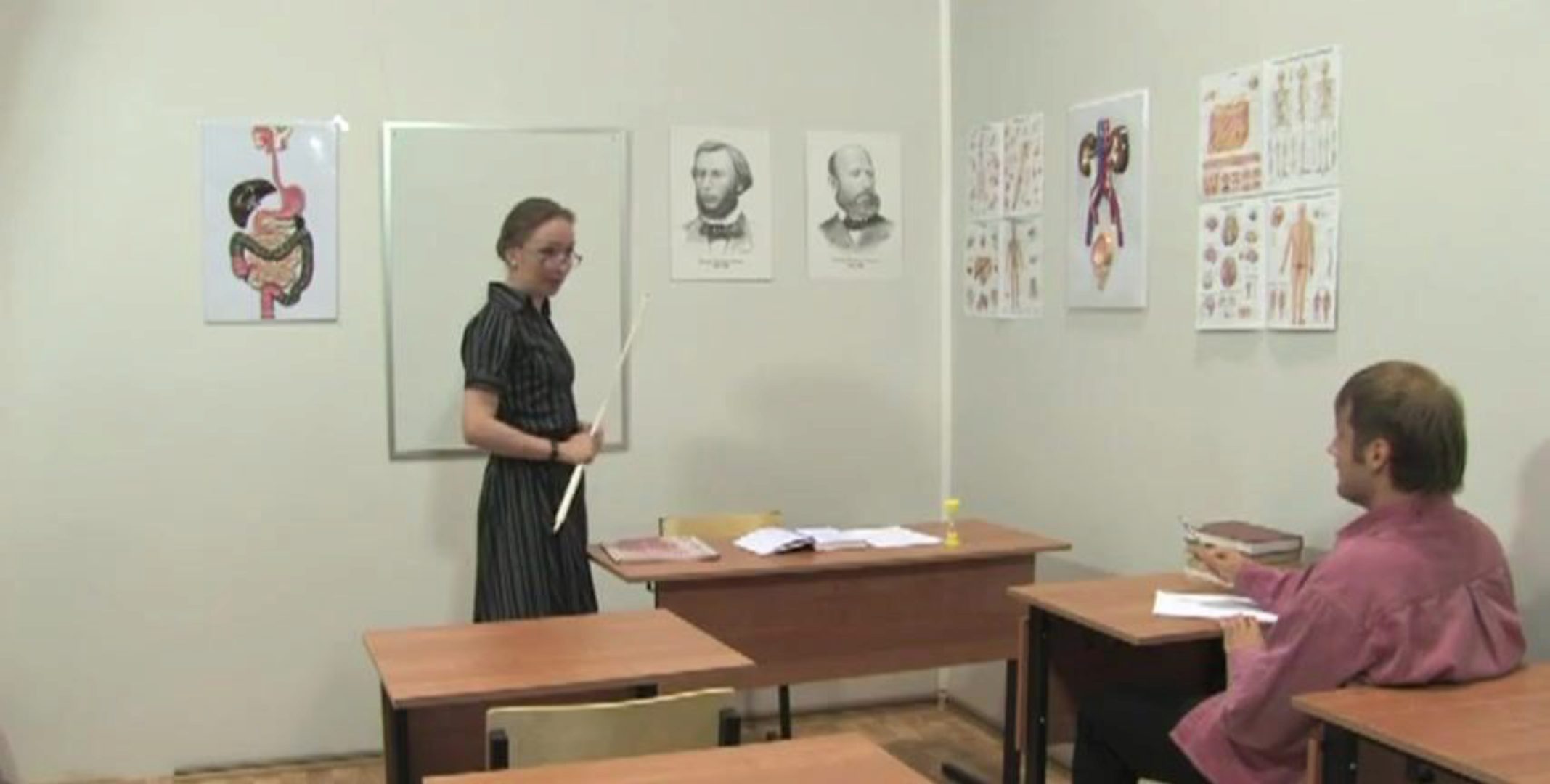Venäjän Kypsä Opettaja 12 Elena Anatomian Oppitunti