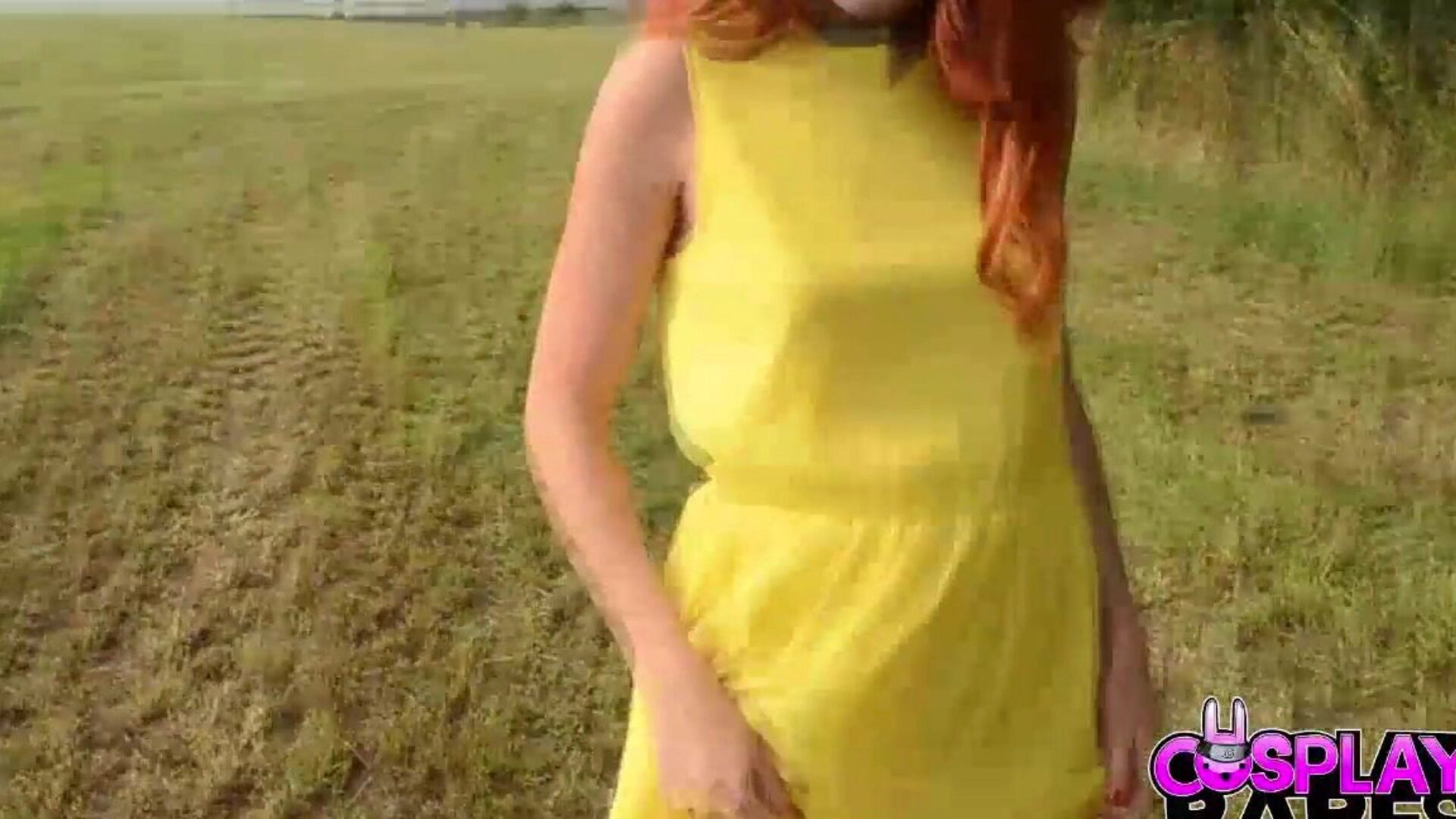 COSPLAY HONEYS Redhead Asuka fucked in the country side
