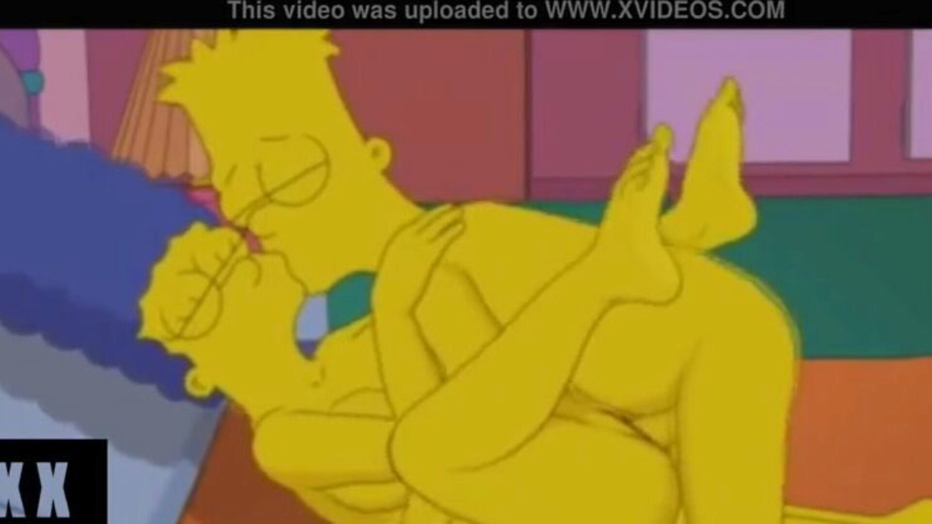 Los Simpsons Bart cogiendo a Marge