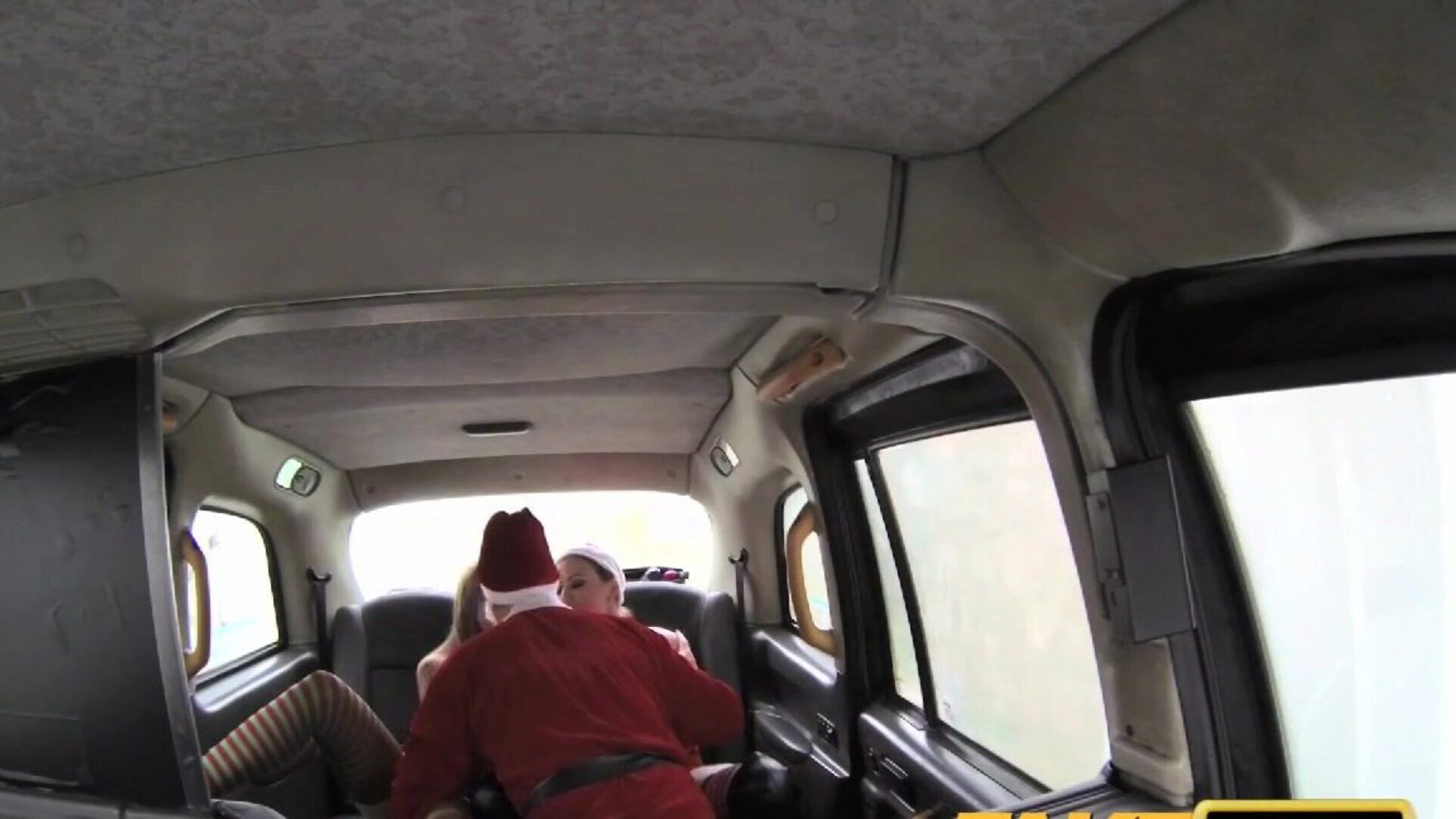 Fake Taxi Anal elfs in santa 3some