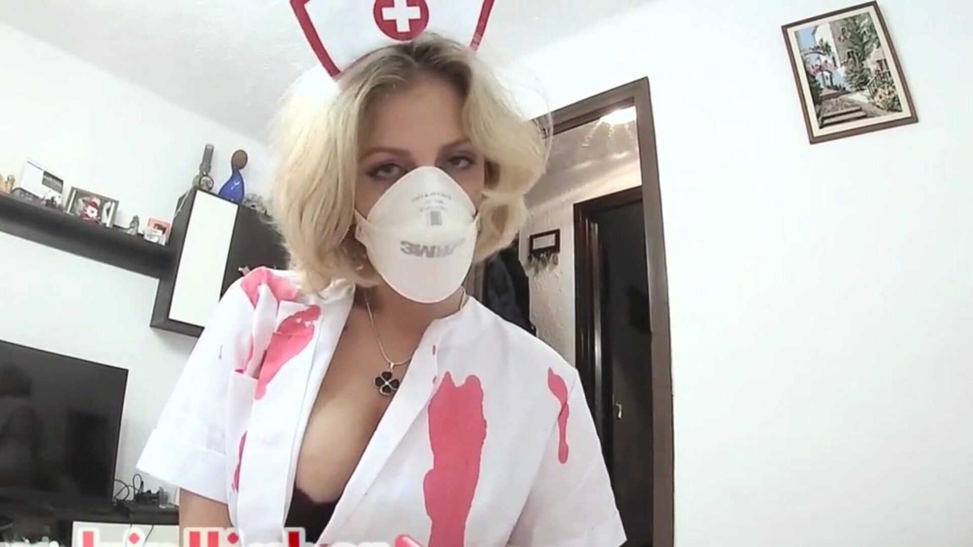 I Fucked the Nurse during Quarantine with Creampie