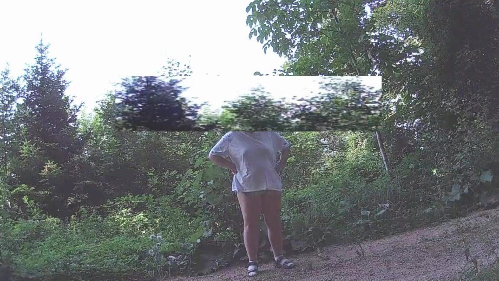 The oldie with his wifey in the woods (Not top quality) The oldie had the opportunity to record and kiss and hughing time outdoor. He is proud to share this with you