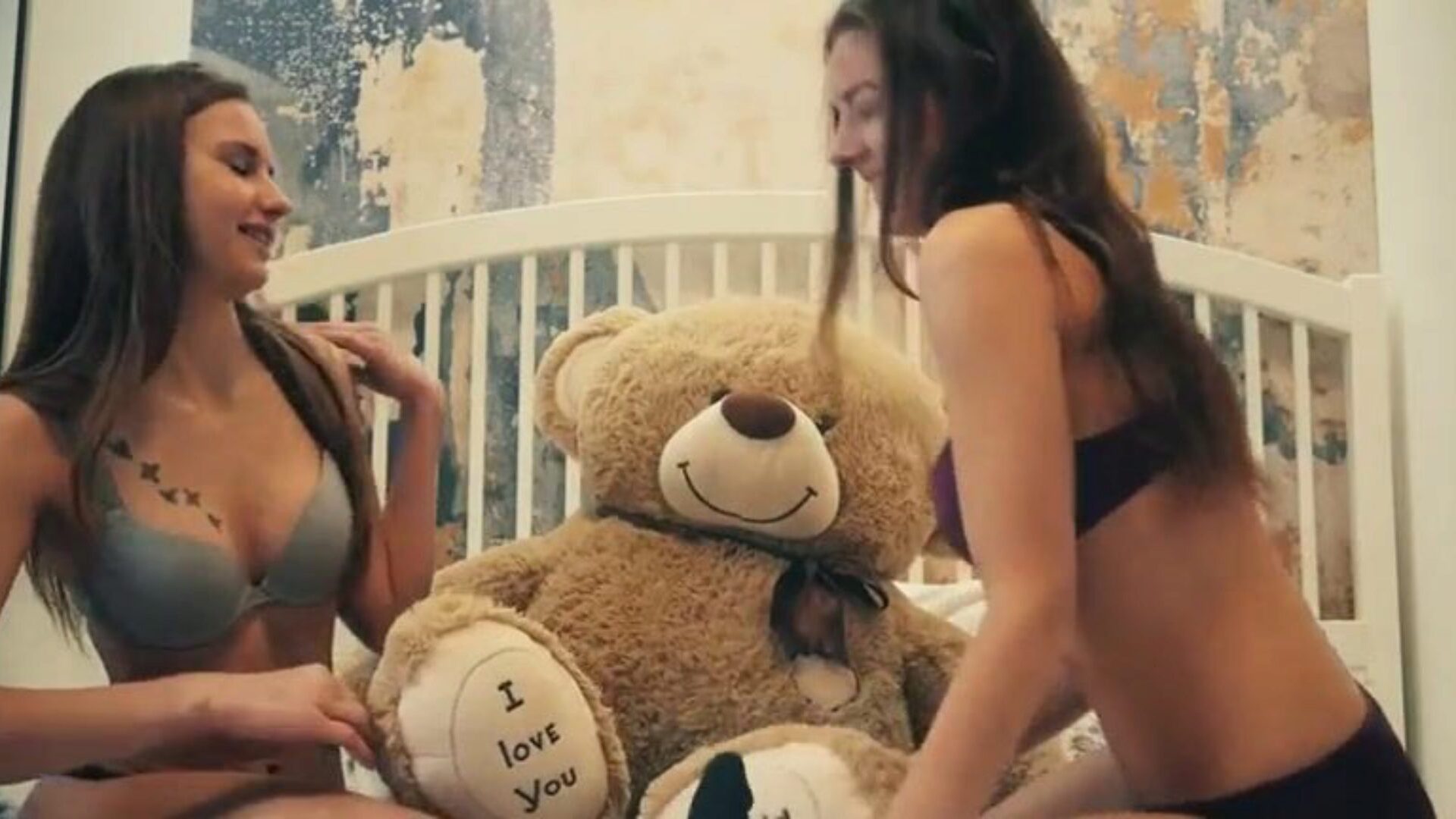 2 Lesbos school roomies have hump in front of otter bear with a strapon sex tool and acquires spunk flow in face hole This is free preview trailler from Plushies TV starring Eve S and Rebeka Ruby and plush plaything bear bear Brownie with large african ramro