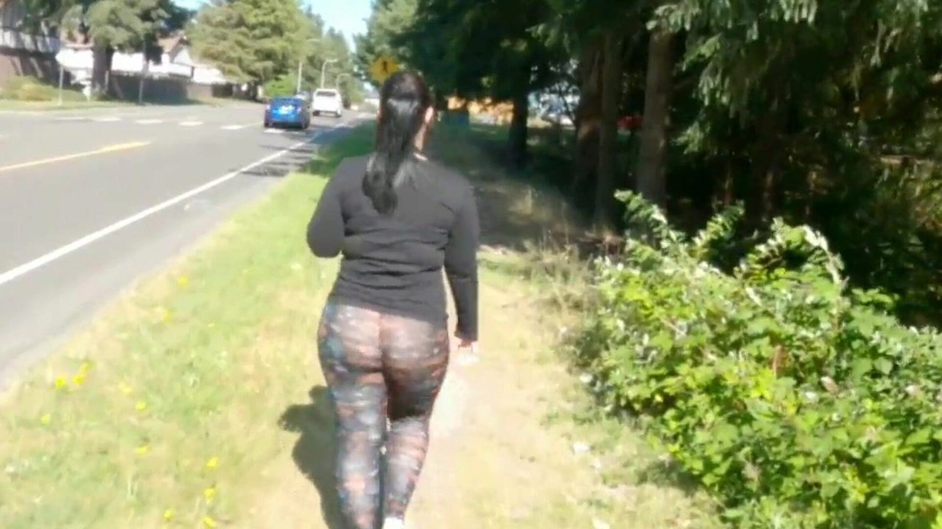 ren leggings natur gåtur med fedt booty blinkende